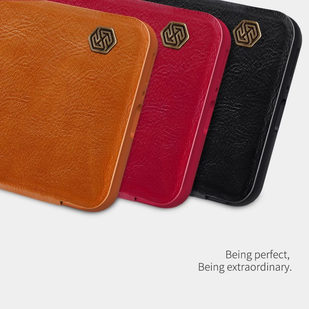 Xiaomi Mi 11 Pro maciņš sarkans Nillkin Qin Leather