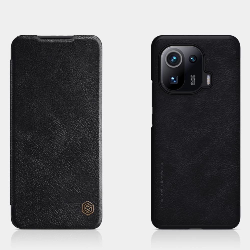 Xiaomi Mi 11 Pro maciņš sarkans Nillkin Qin Leather