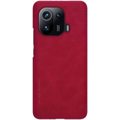 Xiaomi Mi 11 Pro case red Nillkin Qin Leather 