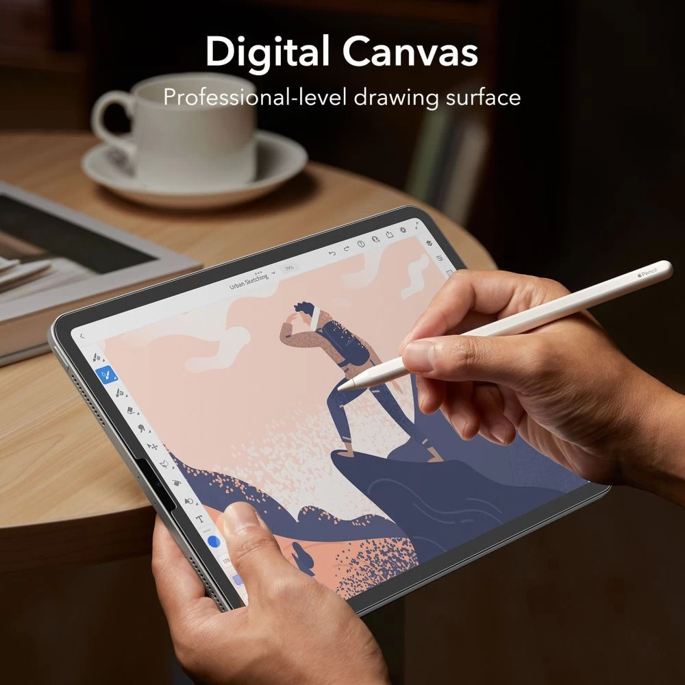 Apple iPad Pro 12.9 (2021) tablet panssarilasi  ESR PAPER FEEL (2-pack)