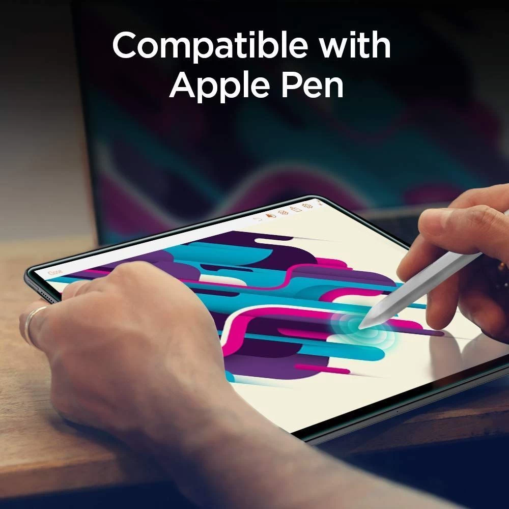 Apple iPad Pro 12.9 (2021) tablet panssarilasi  SPIGEN GLAS.TR SLIM