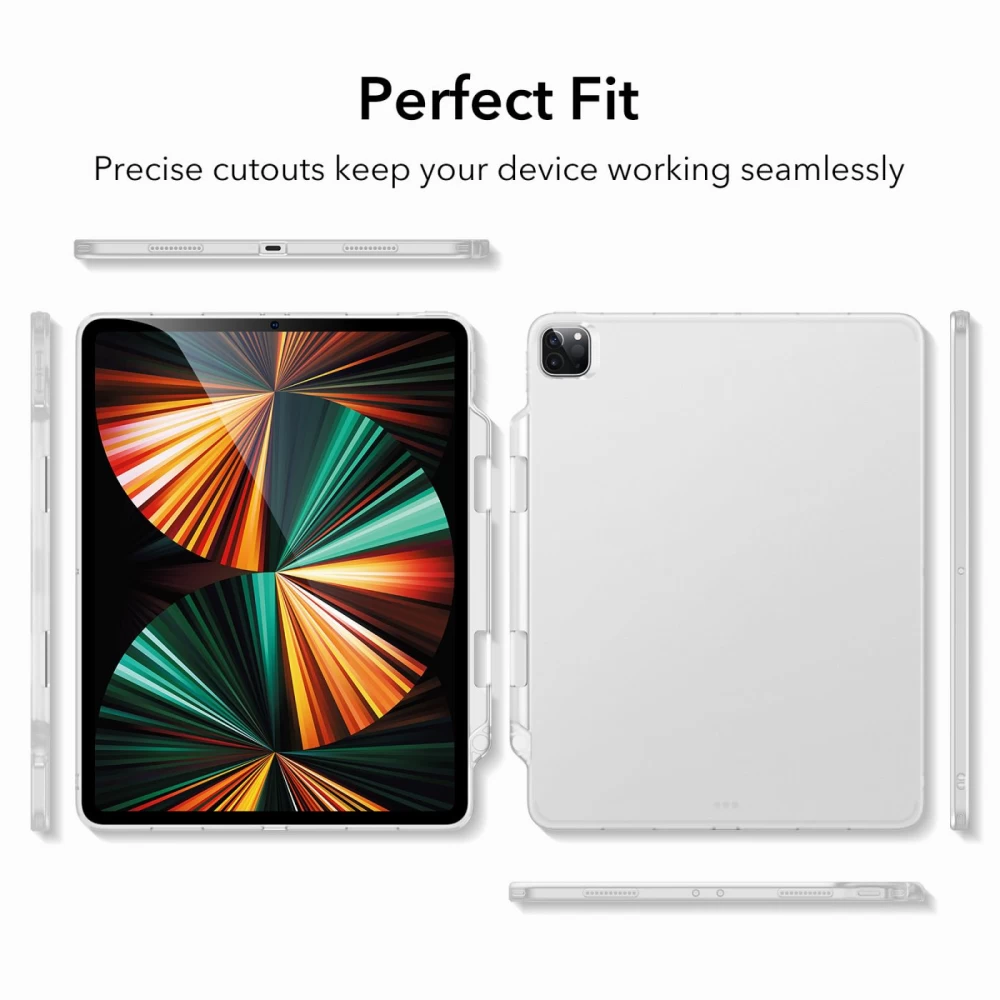 Apple iPad Pro 12.9 (2021) tablet skal, fodral transparent ESR Rebound/Ascend Pencil