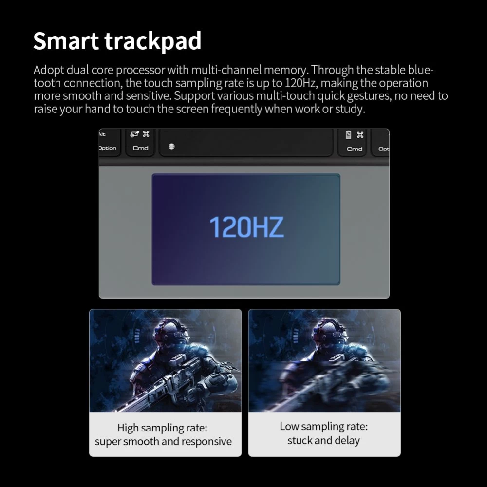 Apple iPad Pro 12.9 (2021) maciņš melns Nillkin Bumper Combo Keyboard