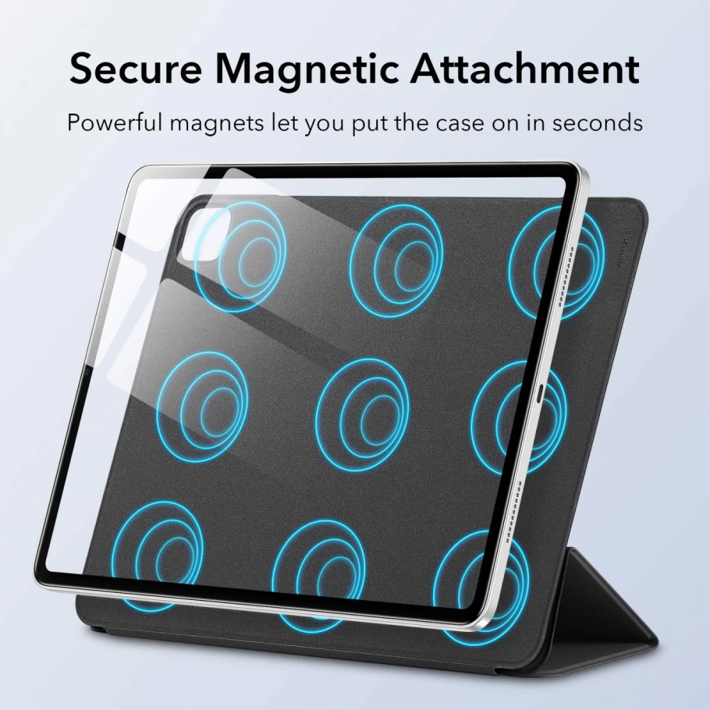 Apple iPad Pro 12.9 (2021) maciņš melns ESR Rebound Magnetic