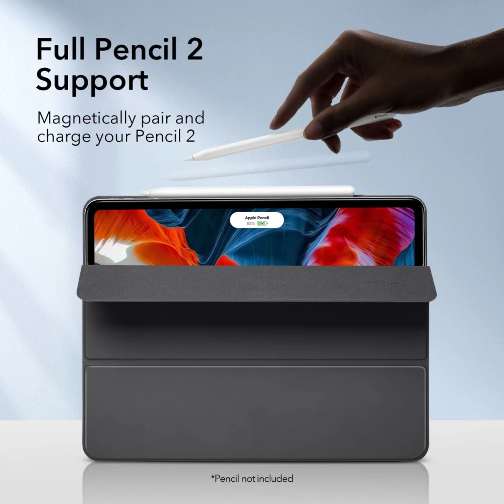 Apple iPad Pro 12.9 (2021) maciņš melns ESR Rebound Magnetic
