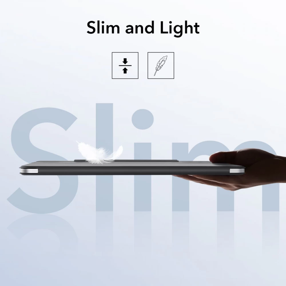Apple iPad Pro 12.9 (2021) maciņš melns ESR Rebound Magnetic