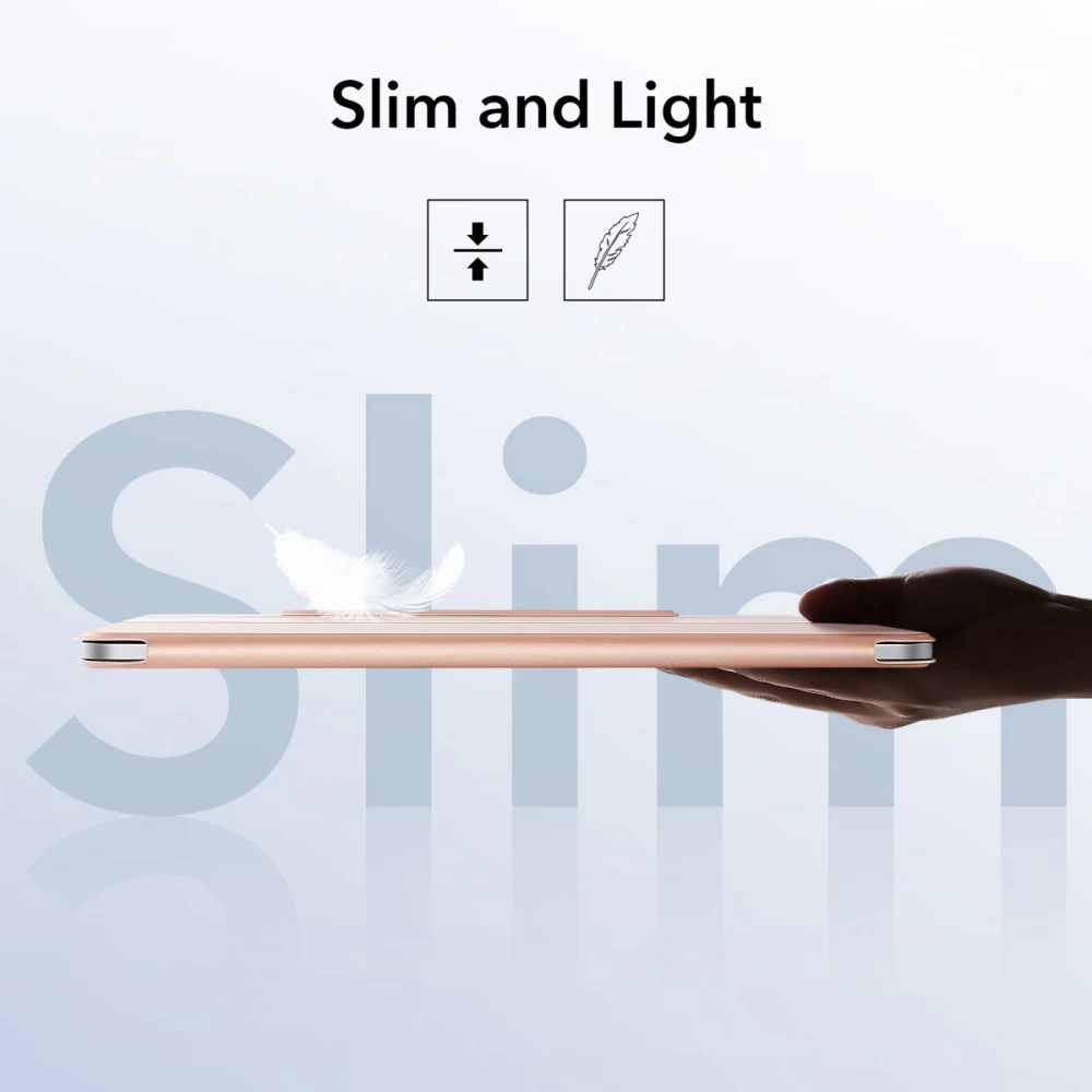 Apple iPad Pro 12.9 (2021) maciņš rozā zelta ESR Rebound Magnetic