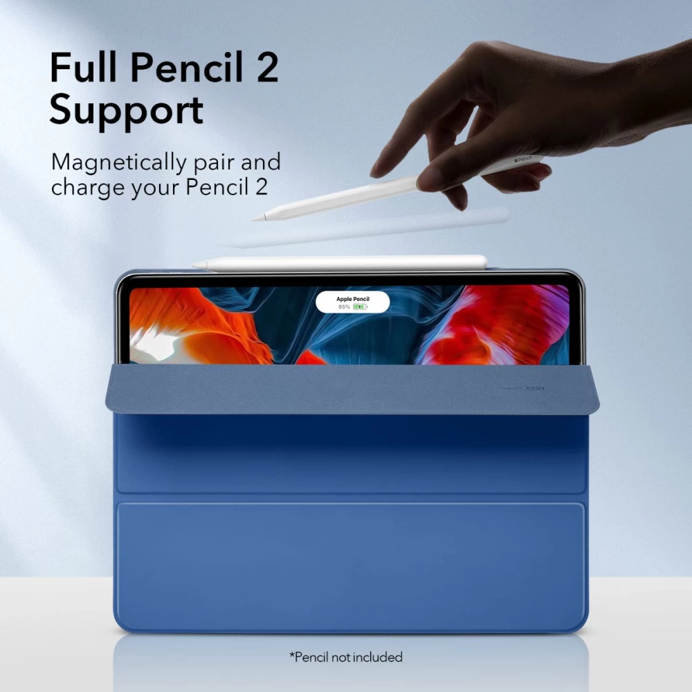 Apple iPad Pro 12.9 (2021) maciņš zils ESR Rebound Magnetic