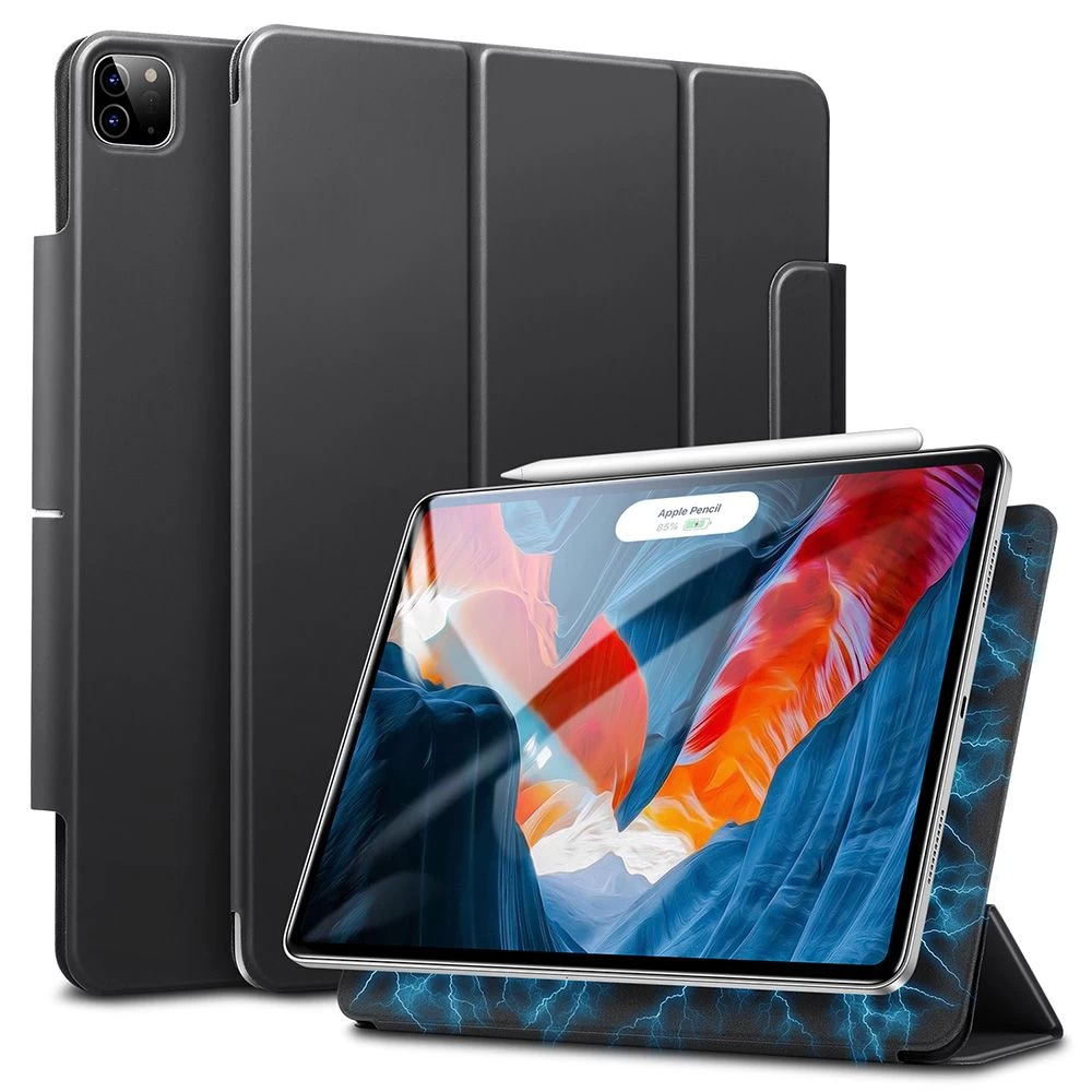 Apple iPad Pro 12.9 (2021) maciņš melns ESR Rebound Magnetic