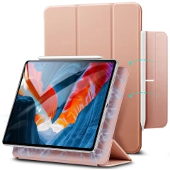 Apple iPad Pro 12.9 (2021) maciņš rozā zelta ESR Rebound Magnetic 