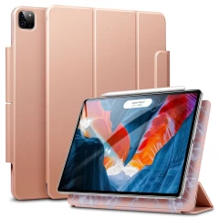 Apple iPad Pro 12.9 (2021) maciņš rozā zelta ESR Rebound Magnetic 