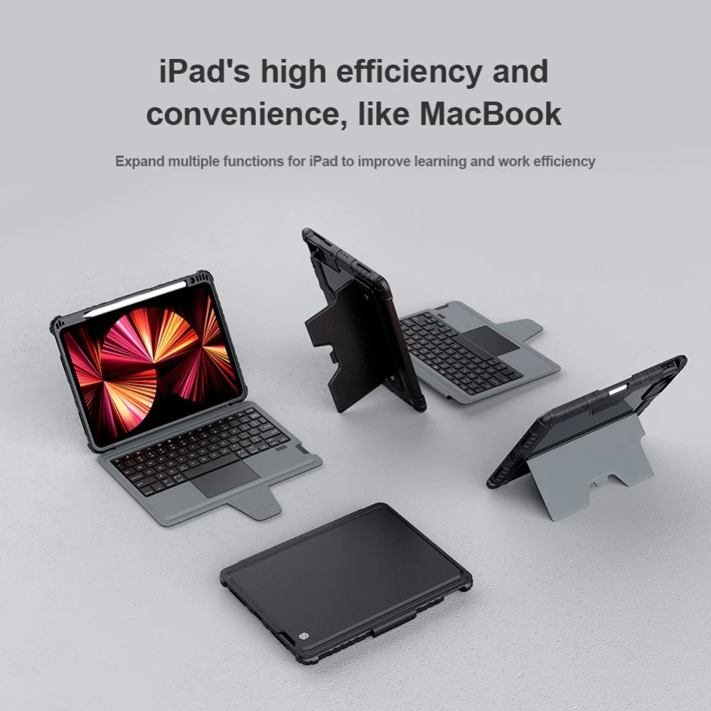 Apple iPad Pro 11 (2021) maciņš melns NILLKIN BUMPER COMBO KEYBOARD