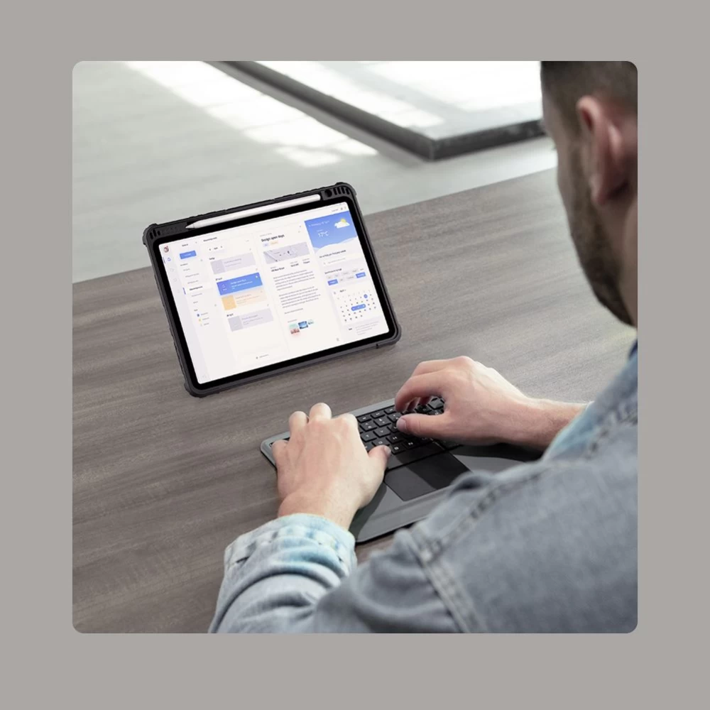 Apple iPad Pro 11 (2021) maciņš melns NILLKIN BUMPER COMBO KEYBOARD