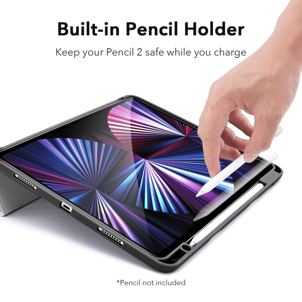 Apple iPad Pro 11 (2021) tablet skal, fodral grå ESR Rebound Pencil