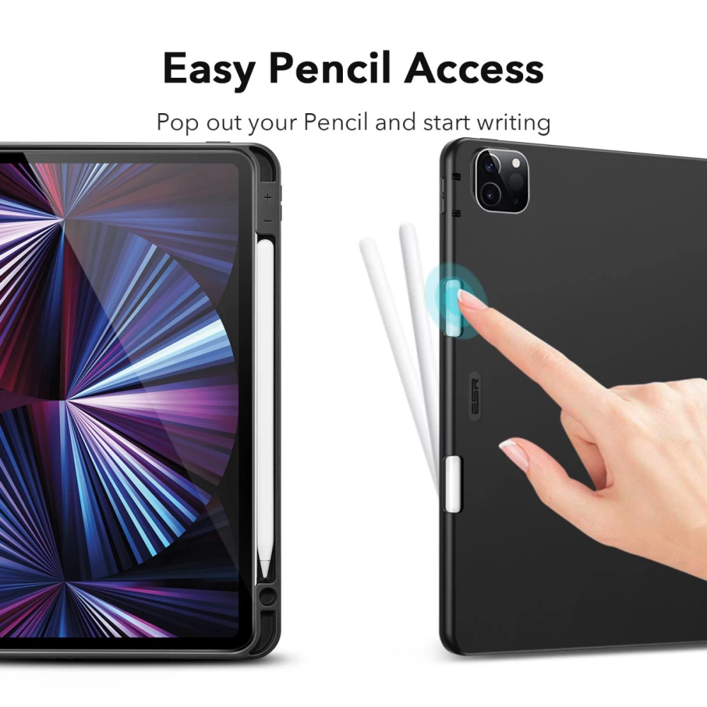 Apple iPad Pro 11 (2021) tablet skal, fodral grå ESR Rebound Pencil