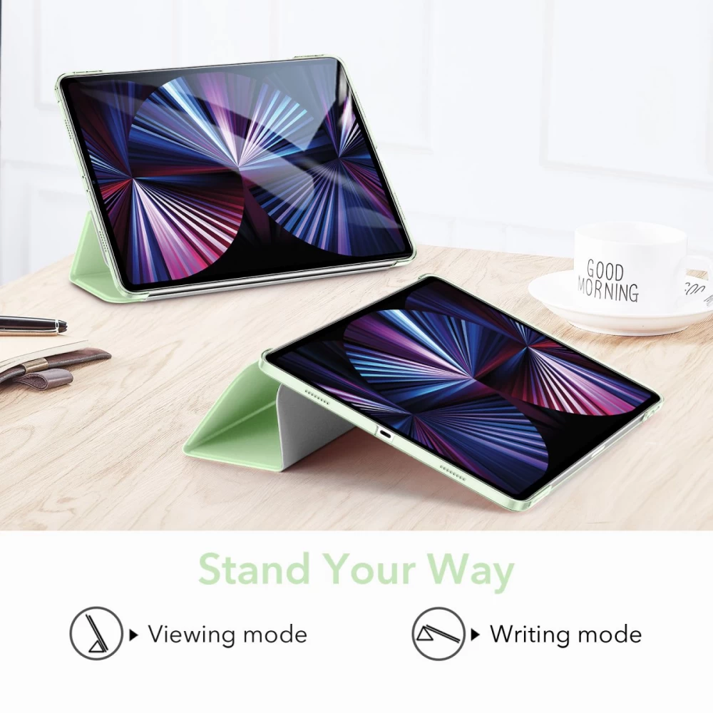 Apple iPad Pro 11 (2021) tablet skal, fodral grön ESR Ascend Trifold  2021