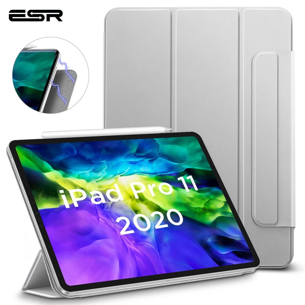 Apple iPad Pro 11 (2021) tablet skal, fodral silver ESR Rebound Magnetic
