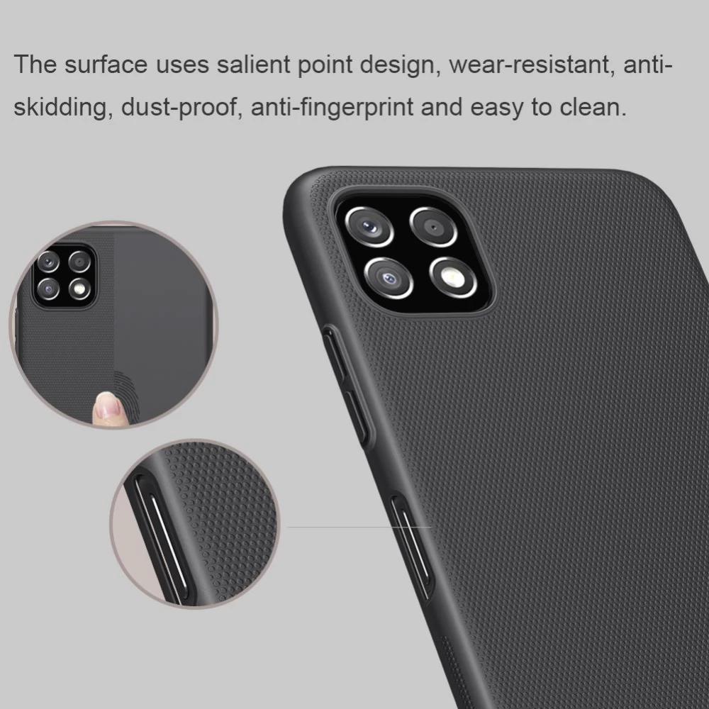 Samsung Galaxy A22 vāciņš sarkans Nillkin Super Frosted Shield  5G
