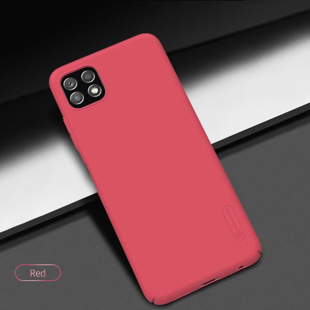 Samsung Galaxy A22 vāciņš sarkans Nillkin Super Frosted Shield  5G