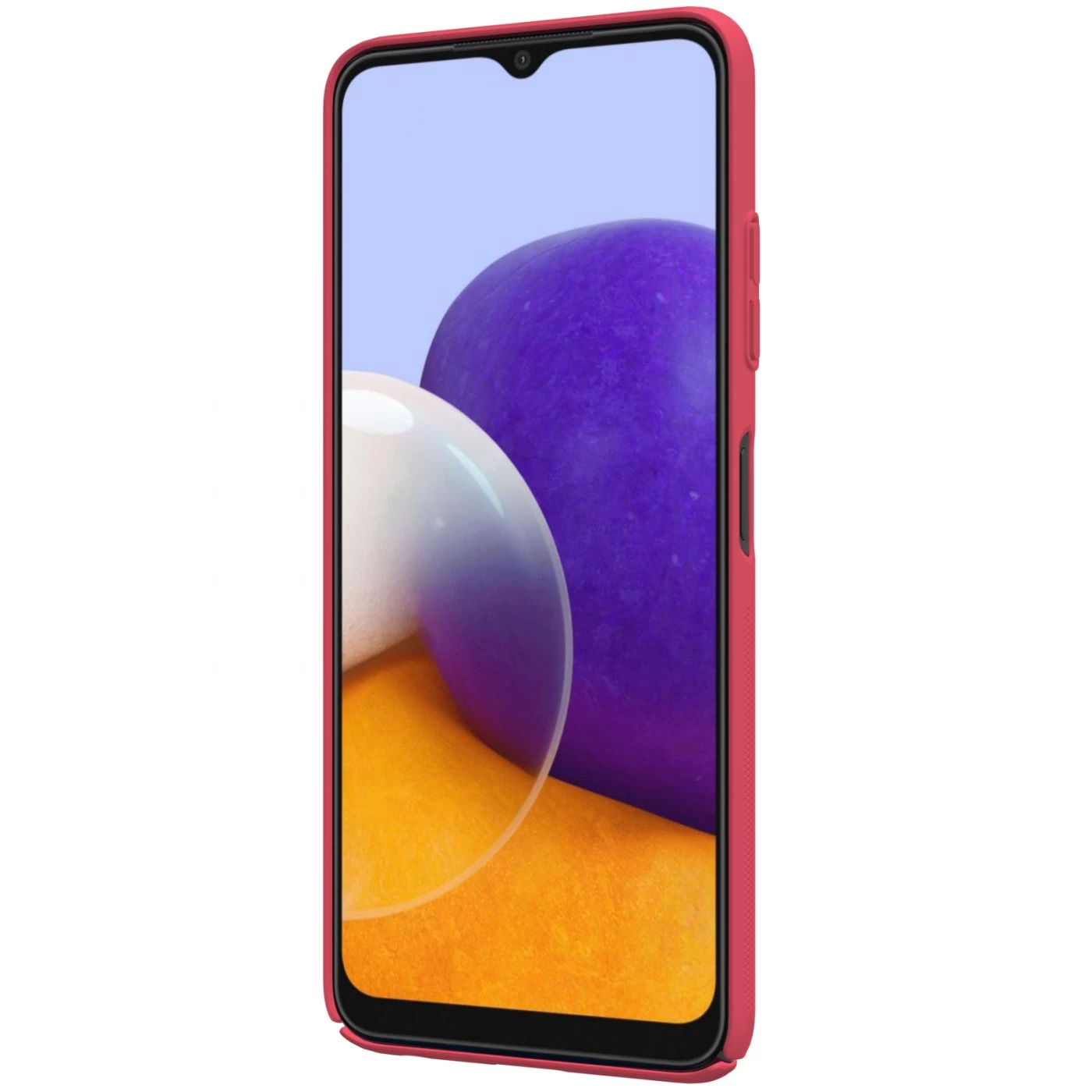 Samsung Galaxy A22 vāciņš sarkans Nillkin Super Frosted Shield  5G