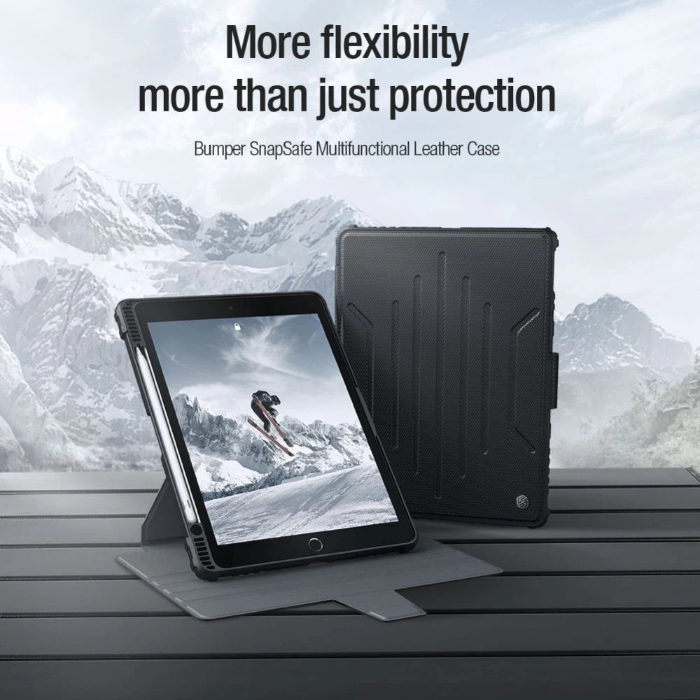 Apple iPad 10.2 8th Gen (2020) maciņš melns NILLKIN Bumper SnapSafe