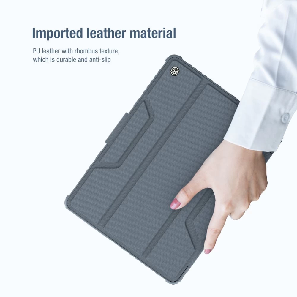 Apple iPad 10.2 8th Gen (2020) maciņš pelēks Nillkin Bumper Leather  Pro