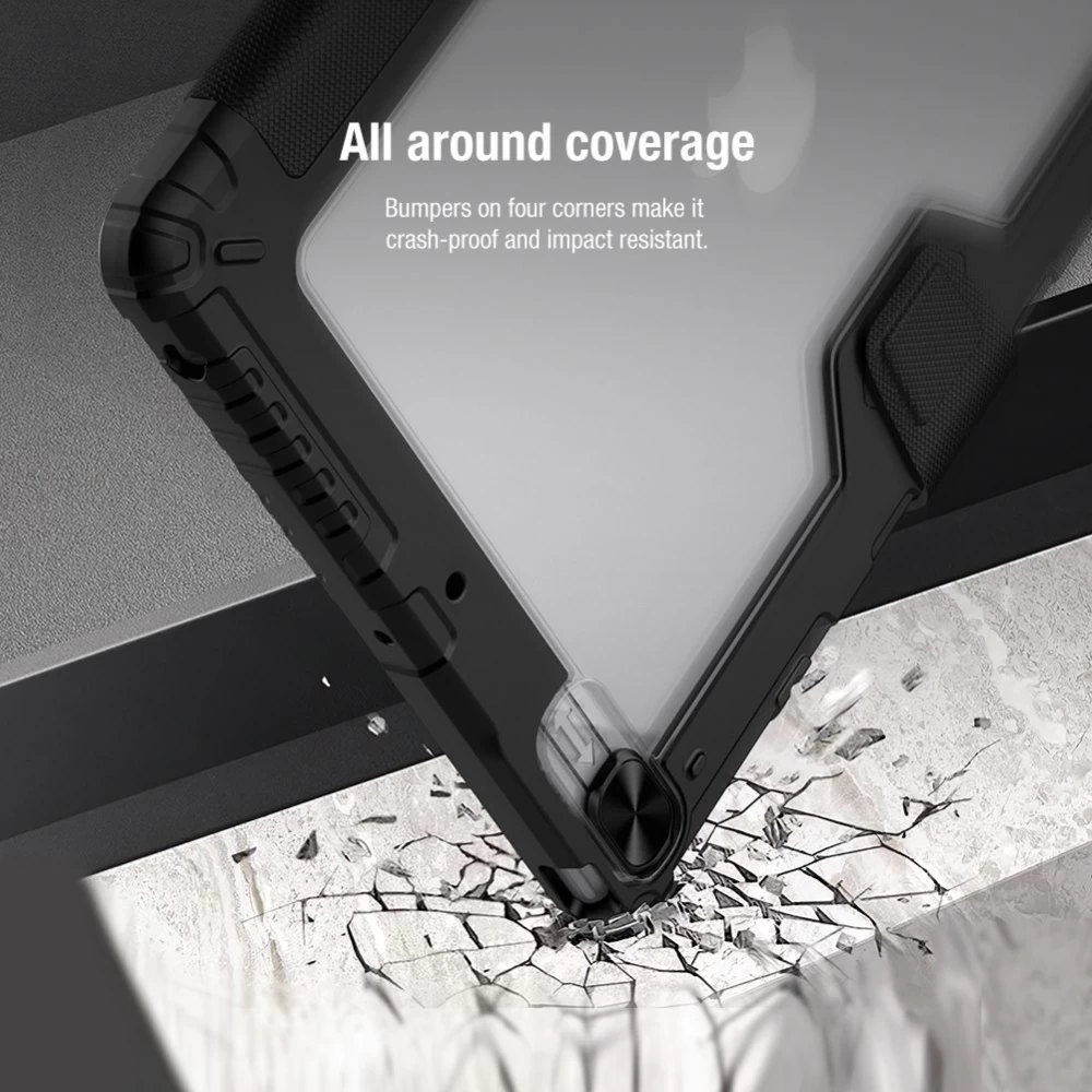 Apple iPad 10.2 8th Gen (2020) maciņš pelēks Nillkin Bumper Leather  Pro