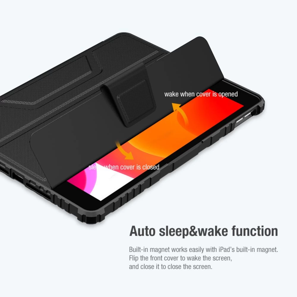 Apple iPad 10.2 8th Gen (2020) maciņš pelēks Nillkin Bumper Leather  Pro