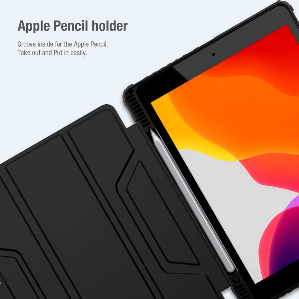 Apple iPad 10.2 8th Gen (2020) maciņš pelēks Nillkin Bumper Leather  Pro
