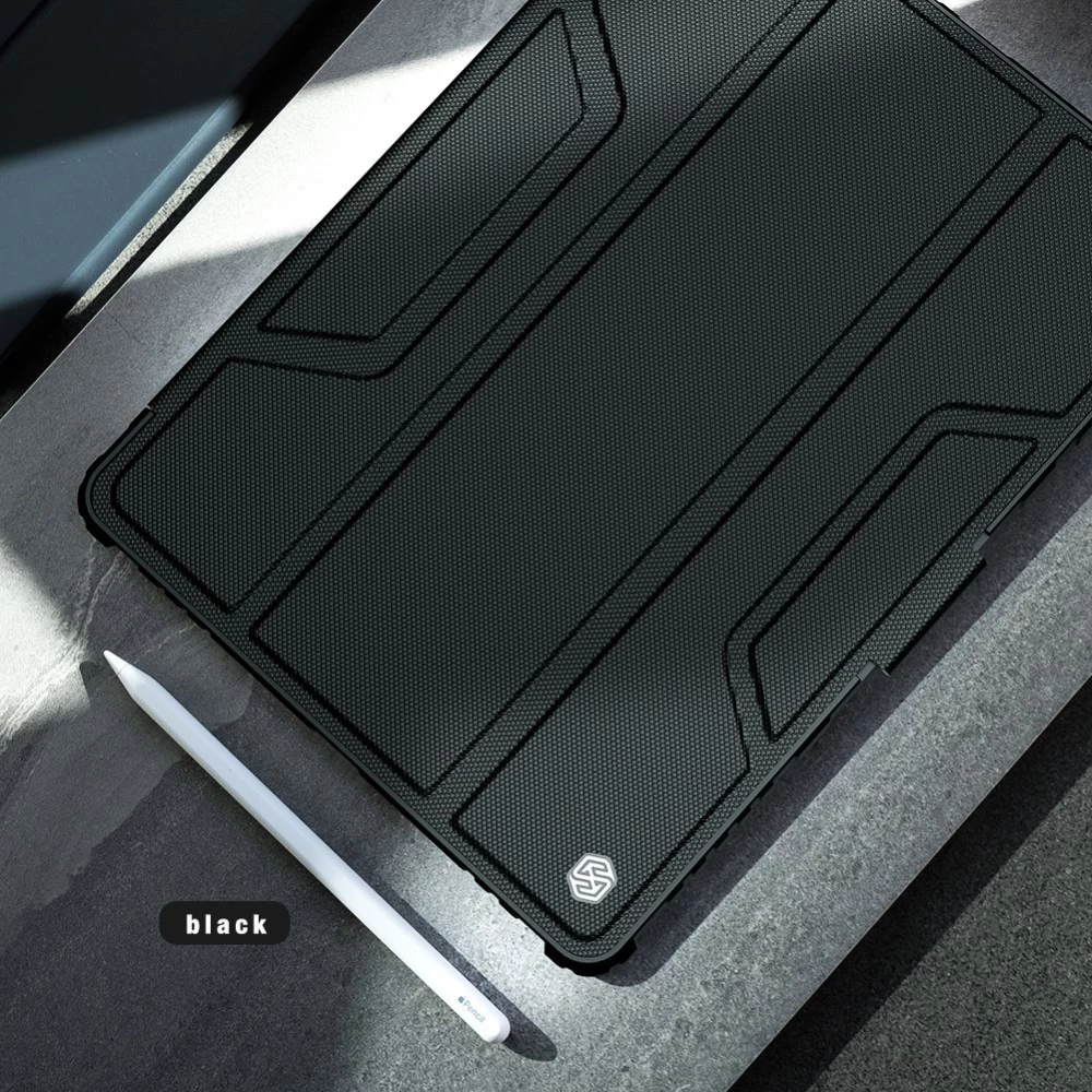 Apple iPad 10.2 8th Gen (2020) maciņš pelēks Nillkin Bumper Leather  Pro