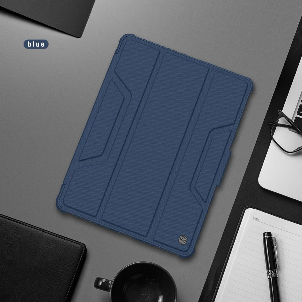 Apple iPad 10.2 8th Gen (2020) maciņš pelēks Nillkin Bumper Leather  Pro