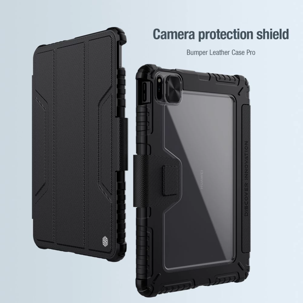 Huawei MatePad Pro 10.8 (2021) tablet skal, fodral svart Nillkin Bumper Leather  Mate Pad 2021