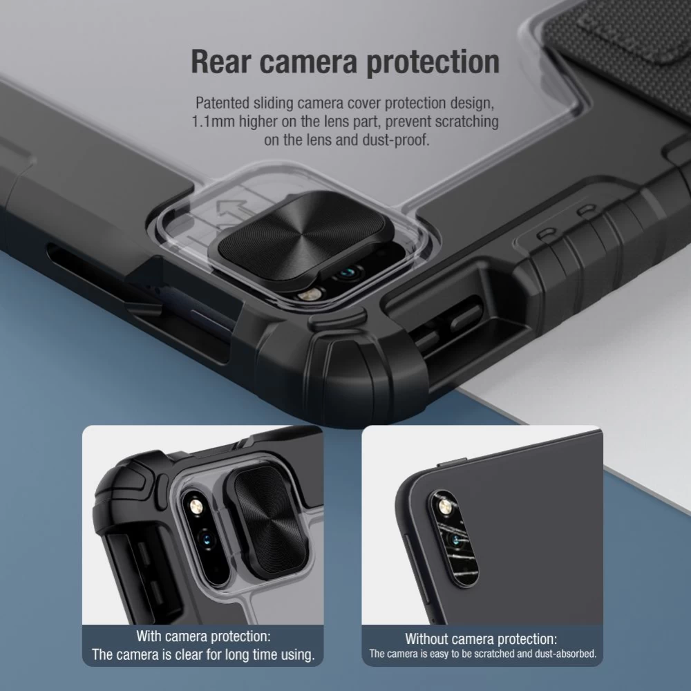 Huawei MatePad Pro 10.8 (2021) tablet skal, fodral svart Nillkin Bumper Leather  Mate Pad 2021
