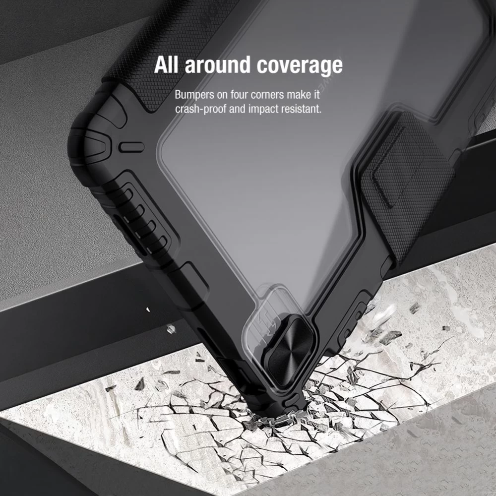 Huawei MatePad Pro 10.8 (2021) tablet skal, fodral svart Nillkin Bumper Leather  Mate Pad 2021