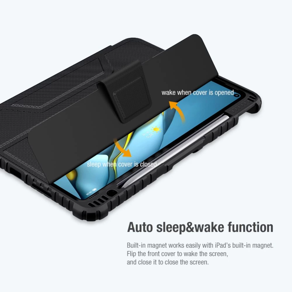 Huawei MatePad Pro 10.8 (2021) tablet skal, fodral svart Nillkin Bumper Leather  Mate Pad 2021
