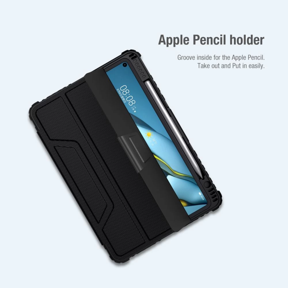 Huawei MatePad Pro 10.8 (2021) tablet skal, fodral svart Nillkin Bumper Leather  Mate Pad 2021