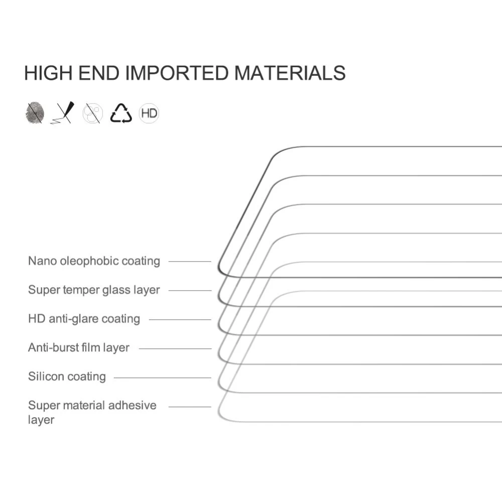 Huawei P50 skärmskydd  Nillkin CP+PRO Tempered Glass