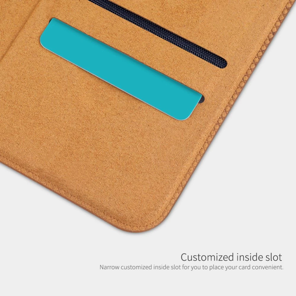 Huawei P50 fodral svart Nillkin Qin Leather
