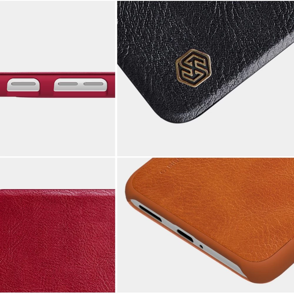 Huawei P50 fodral svart Nillkin Qin Leather