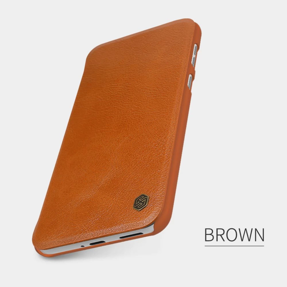Huawei P50 fodral svart Nillkin Qin Leather