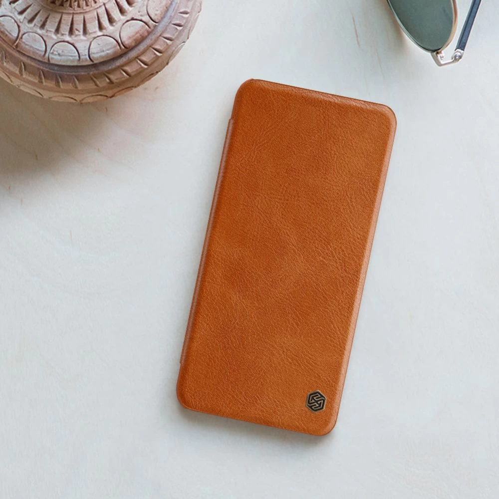 Huawei P50 fodral svart Nillkin Qin Leather