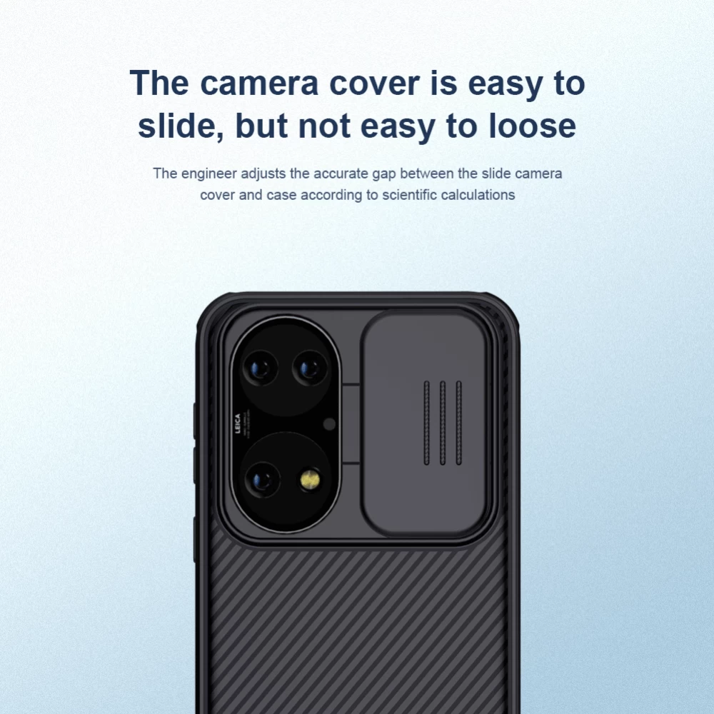 Huawei P50 skal blå Nillkin CamShield PRO