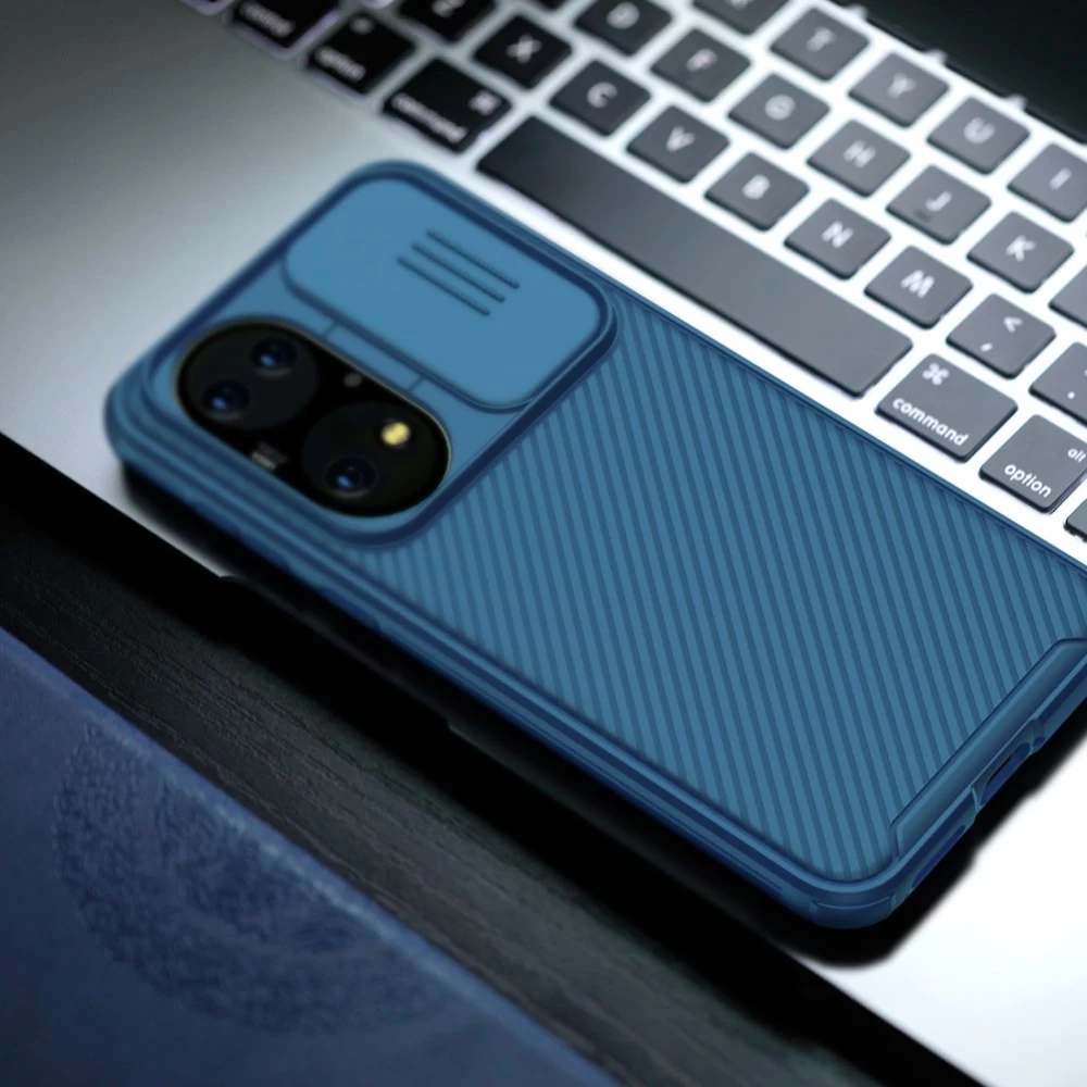 Huawei P50 skal blå Nillkin CamShield PRO
