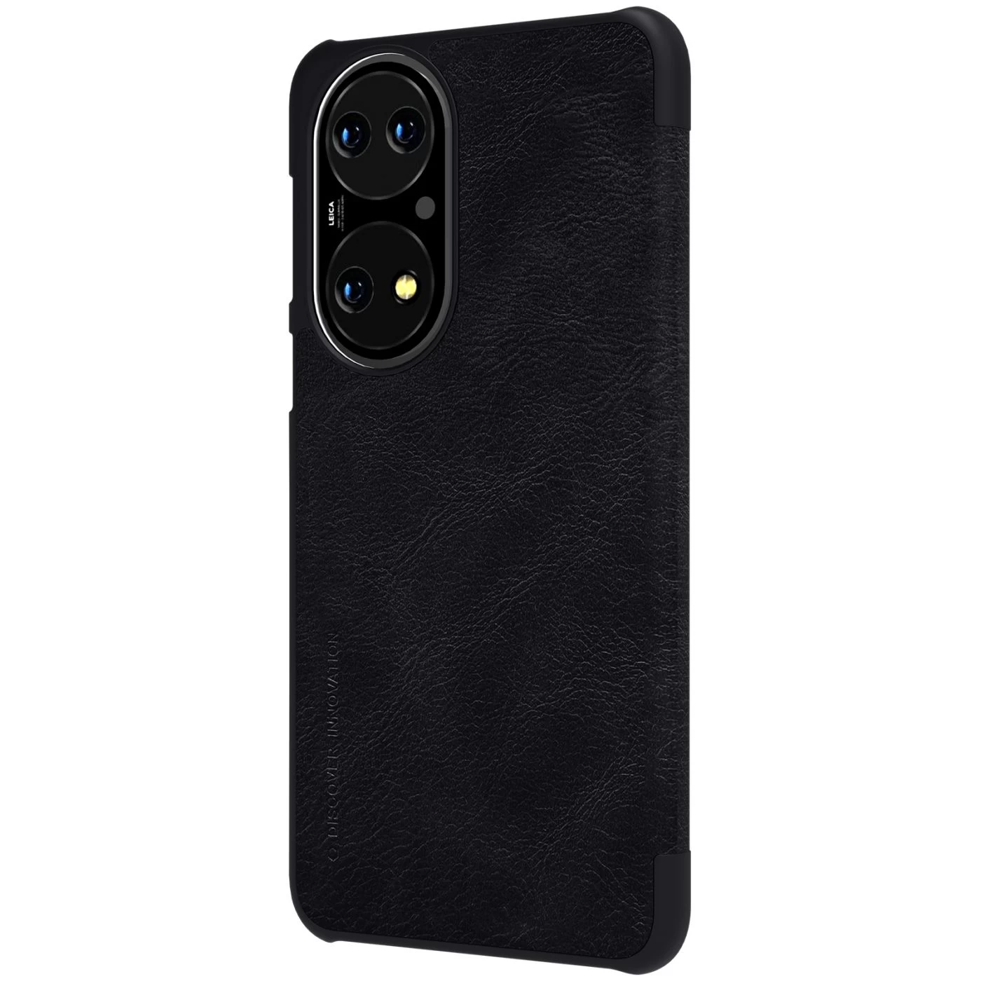 Huawei P50 fodral svart Nillkin Qin Leather