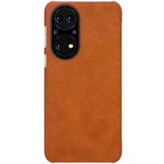Huawei P50 kaaned pruun Nillkin Qin Leather 