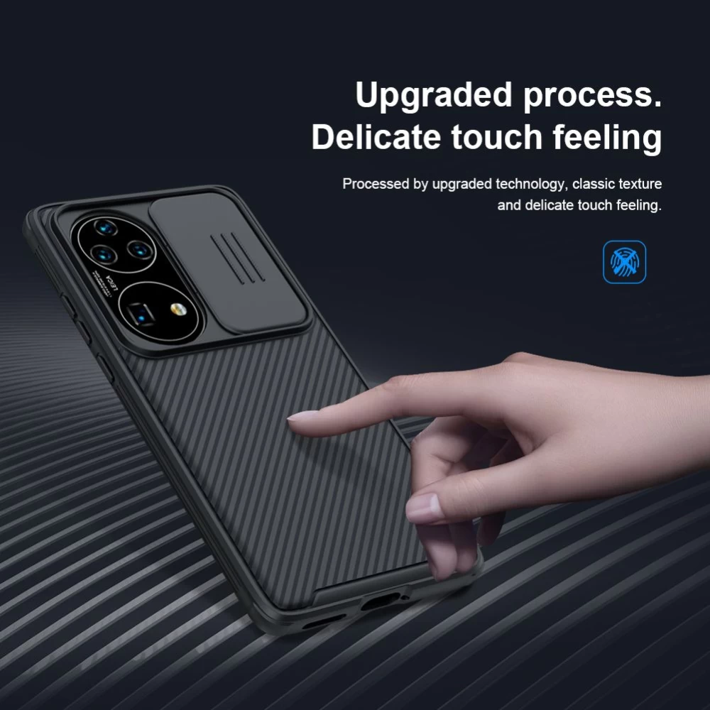 Huawei P50 Pro чехол синий Nillkin CamShield