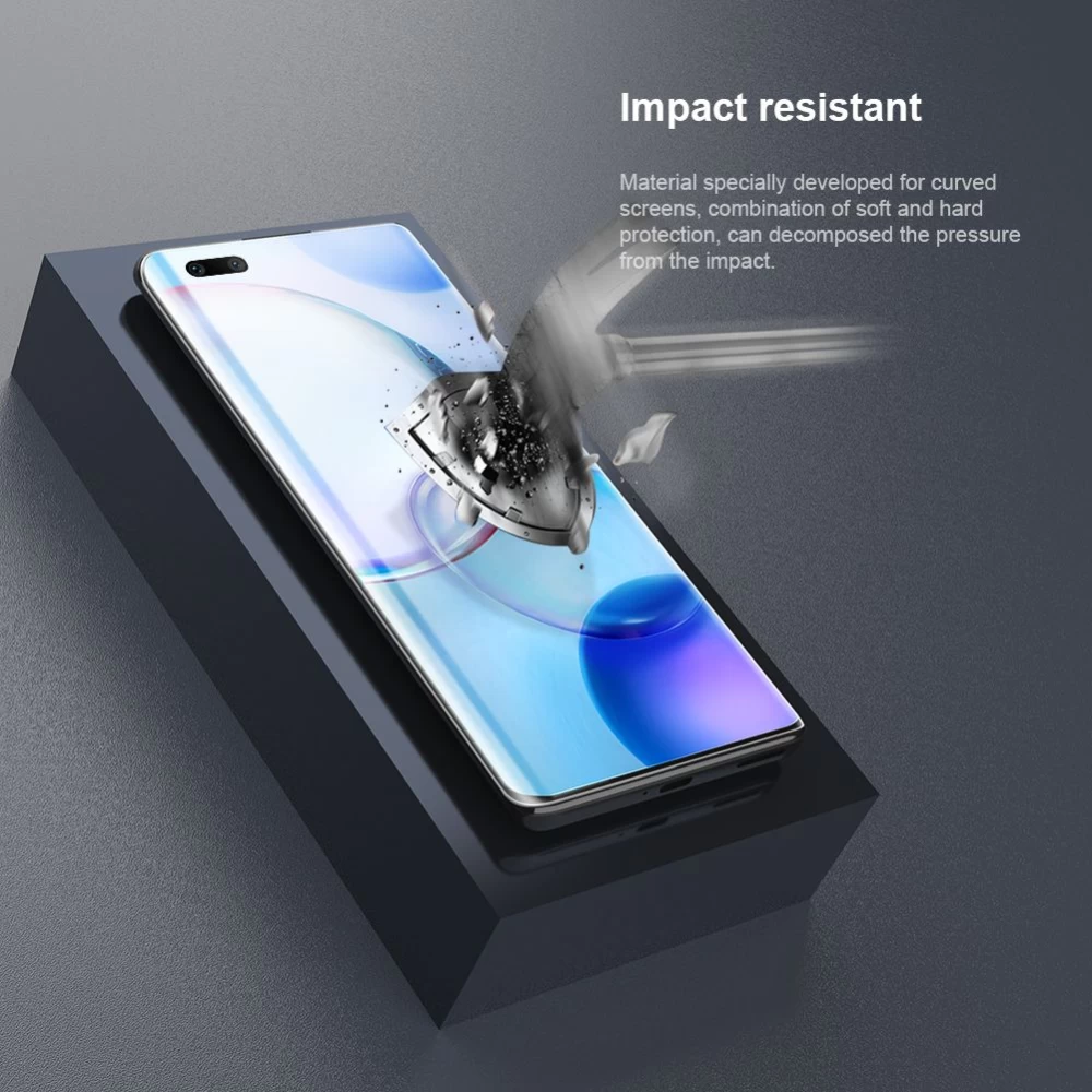 Honor 50 Pro защитное стекло  Nillkin Impact Resistant Curved Film (2pack)