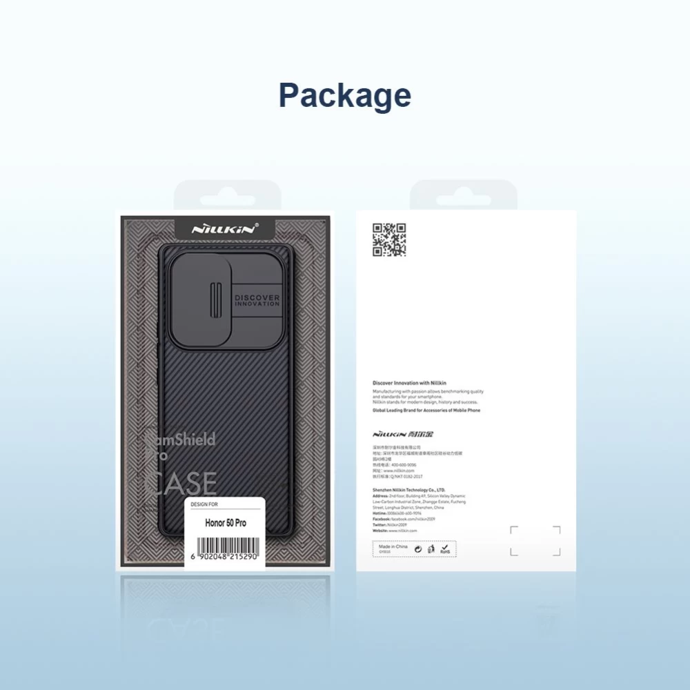 Honor 50 Pro vāciņš melns Nillkin CamShield PRO 