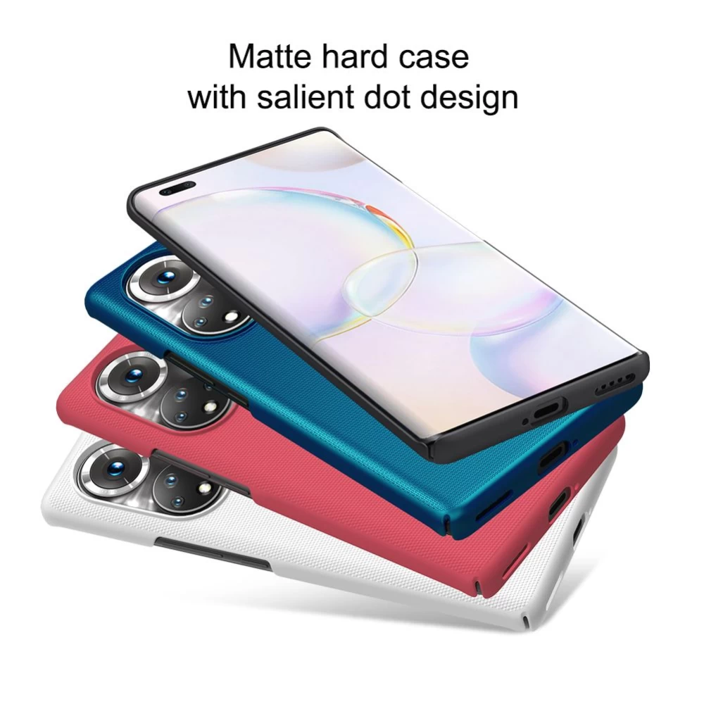 Honor 50 Pro skal röd Nillkin Super Frosted Shield