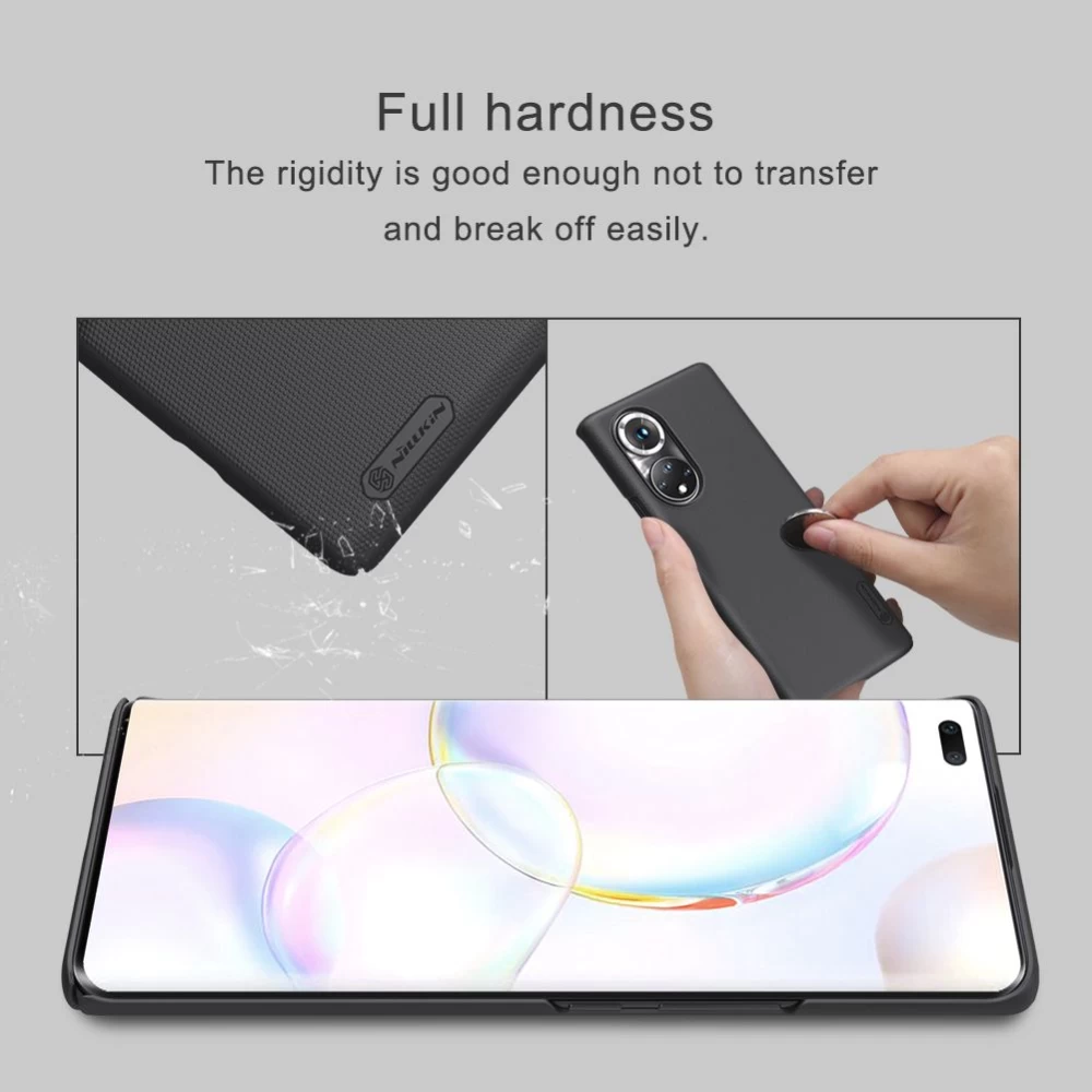 Honor 50 Pro skal röd Nillkin Super Frosted Shield